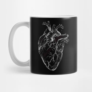 Heart Human Anatomy Black and white Mug